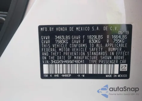 2019 Honda Fit Lx from USA, damaged, VIN 3HGGK5H46KM748041